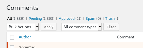 Wordpress Comment Spam After