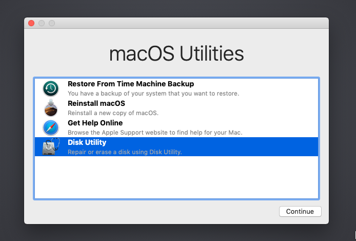 macOS on Linux Disk Utility