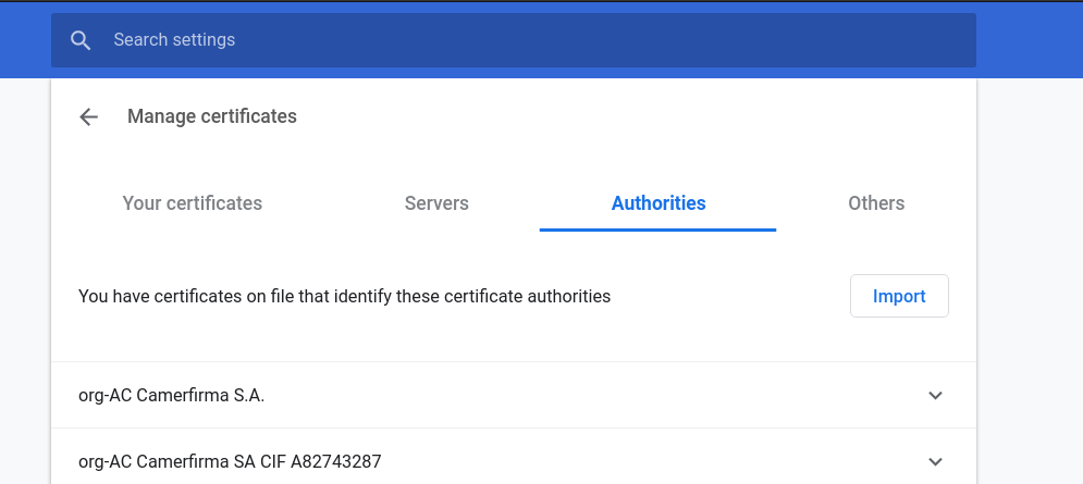 Import mitm proxy certificate chromium browser