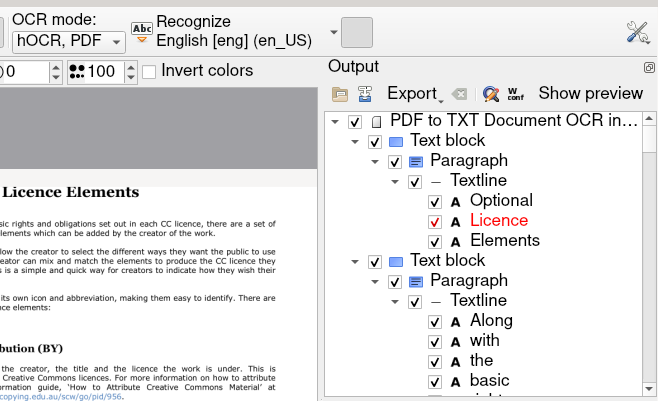 Convert images and pdf to text in Linux keep formatting