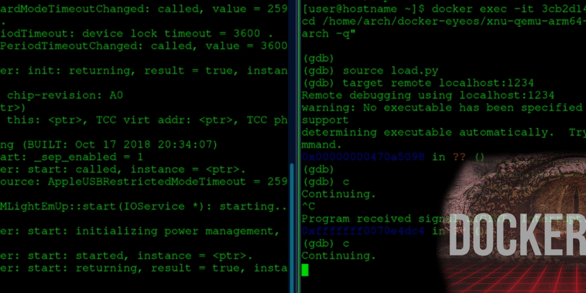DockereyeOS Debug the iPhone's XNU Kernel on GNU/Linux! Sick Codes