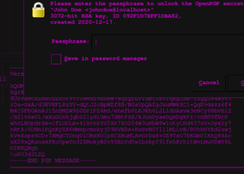 Public Private Key PGP Message in GPG On Linux