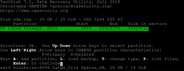 testdisk recover files mac