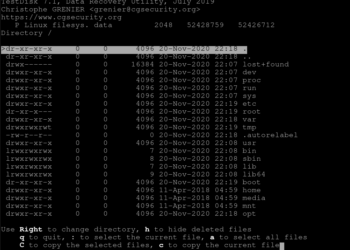 testdisk recover lost files linux server