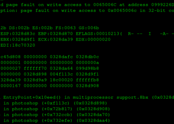 wine: Unhandled page fault on write access to 0065006C at address 0999226D (thread 0114), starting debugger...